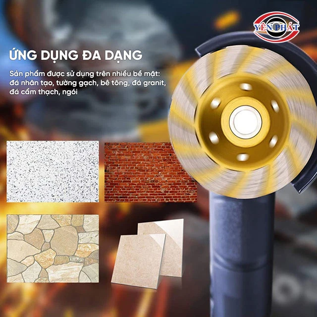 ứng dụng trên nhiều loại mặt sàn