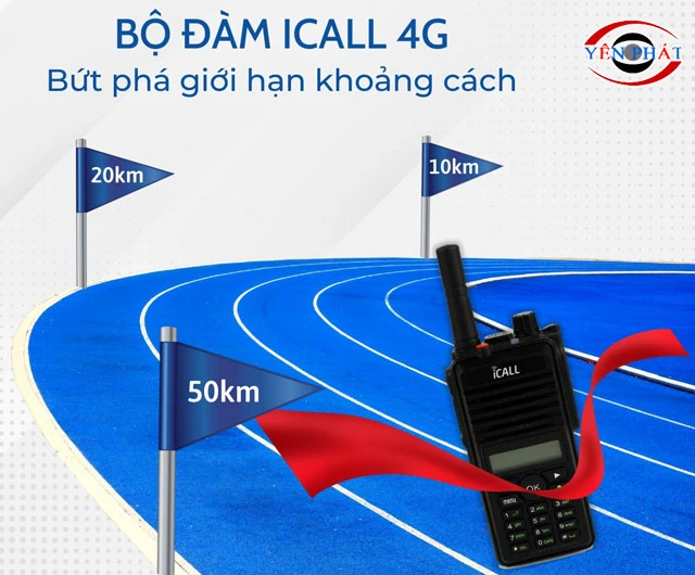 Bộ đàm iCall được đánh giá cao với nhiều ưu điểm