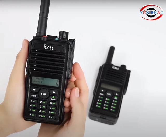 Bộ đàm iCall khá nhỏ gọn