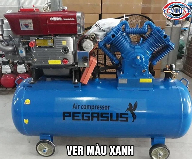 Máy nén khí chạy dầu Pegasus TM-V-1.05/12.5-330L màu xanh