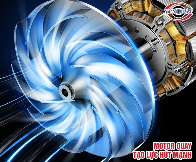 Nguyên lý motor máy hút bụi 1500W
