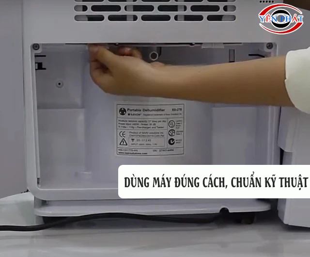 Sử dụng máy hút ẩm EDISON - ED-27B đúng cách