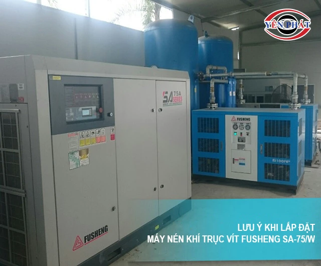 lưu ý khi lắp đặt máy nén khí trục vít Fusheng SA-75/W