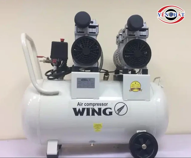 máy bơm hơi không dầu giảm âm Wing TW-OF550X2-50L