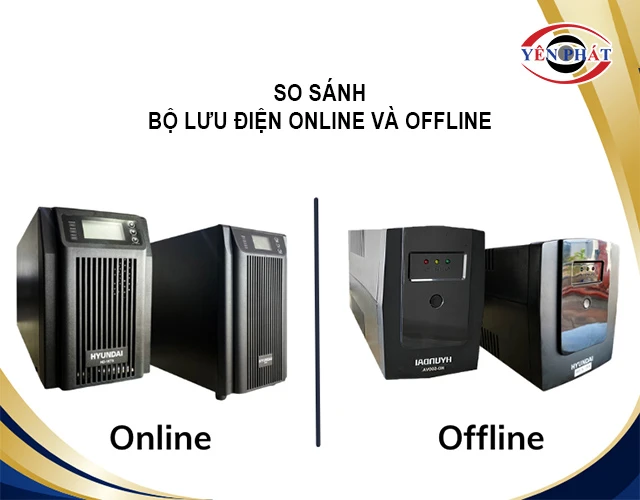 So sánh bộ lưu điện Online và Offline