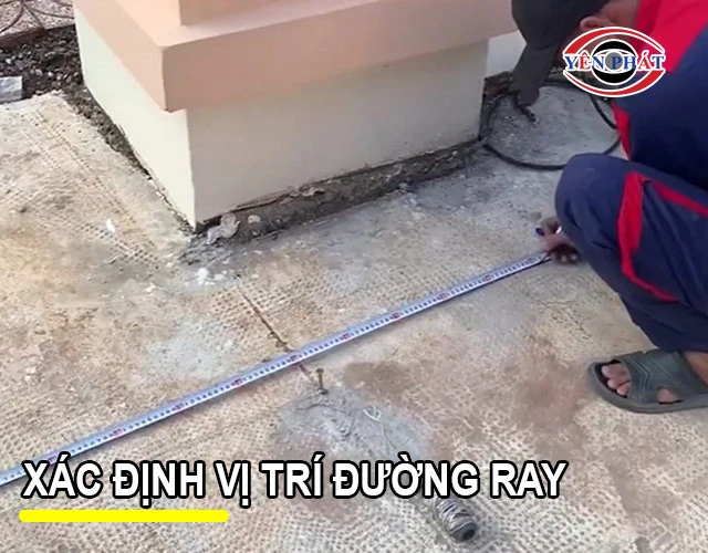 Xác định vị trí đường ray 