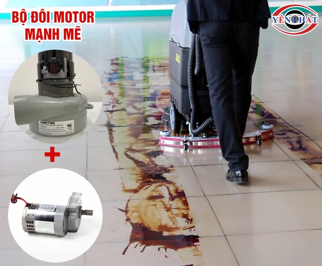 2 motor máy chà sàn liên hợp Kumisai KMS 58B