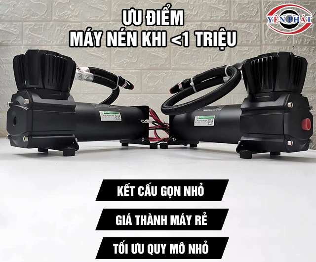 Ưu điểm máy nén khí dưới 1 triệu
