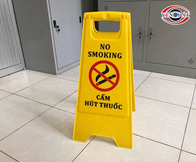 Biển chữ A cấm hút thuốc