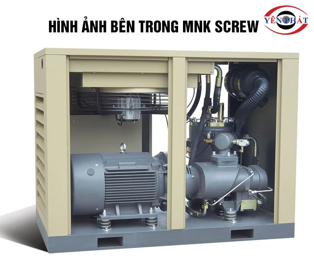 Cấu tạo của máy nén khí screw