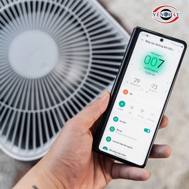điều khiển độ ẩm của máy hút ẩm Xiaomi trên app