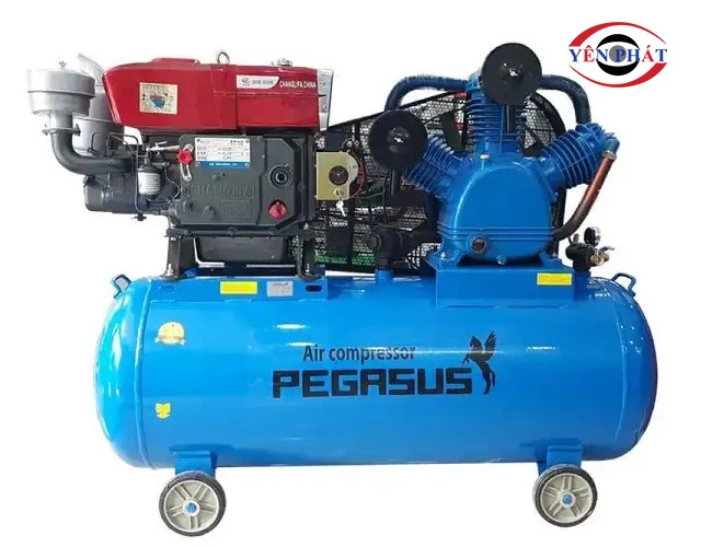 Máy nén khí Pegasus TM-V-1.05/12.5-330L 10HP chạy dầu diesel