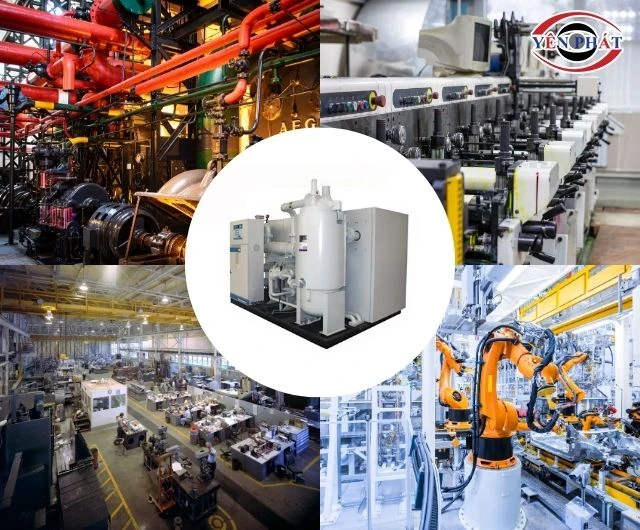 Máy nén khí trục vít SA-132A được ứng dụng phổ biến