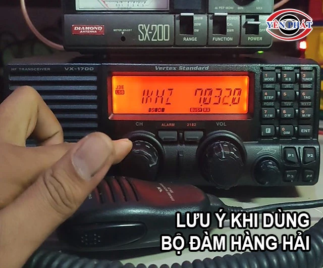 lưu ý khi dùng bộ đàm hàng hải