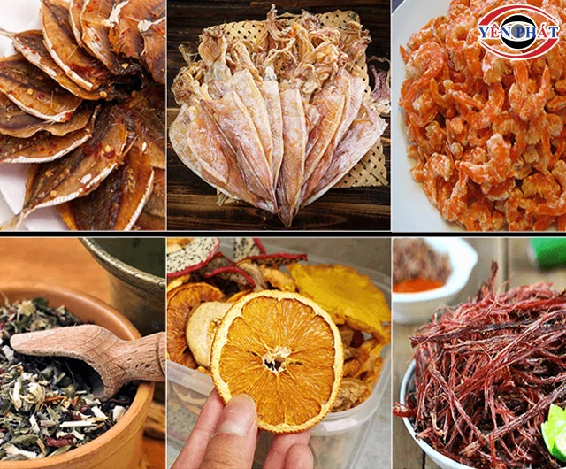 Các độ ẩm trong sản phẩm sấy 