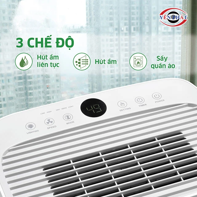 tính năng của máy hút ẩm