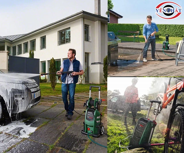 Ứng dụng máy rửa xe Bosch
