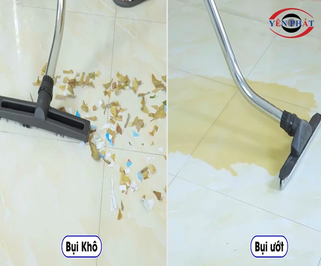 hút cả bụi khô và bụi ướt