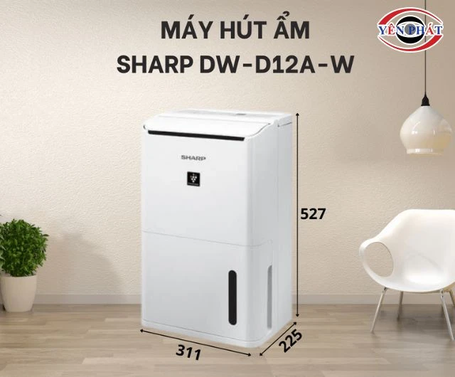 Máy hút ẩm Sharp DW-D12A-W có nhiều review tốt