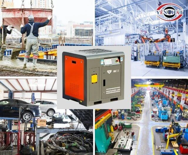 Máy nén khí Bumatec được ứng dụng phổ biến