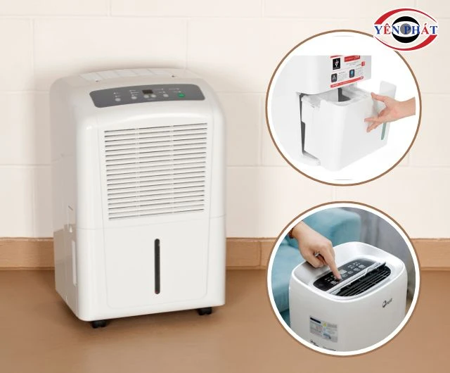 Cấu tạo của máy hút ẩm gồm nhiều bộ phận