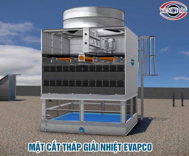 Cấu tạo tháp giải nhiệt Evapco