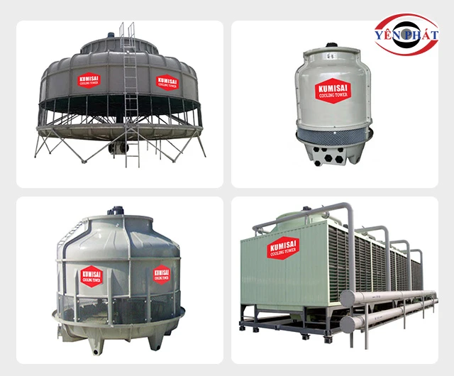 các mẫu tháp giải nhiệt hở