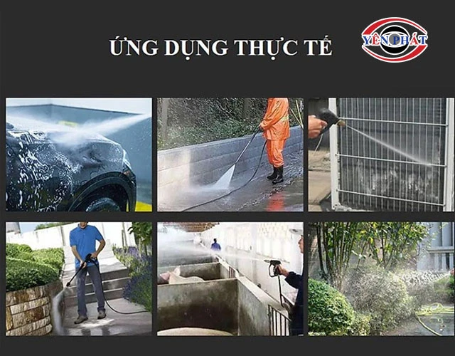ứng dụng của máy rửa xe motor cảm ứng từ