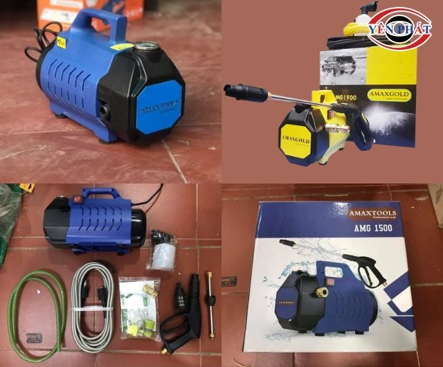 Máy Rửa Xe Amaxtools AMG1500 mini nhỏ gọn
