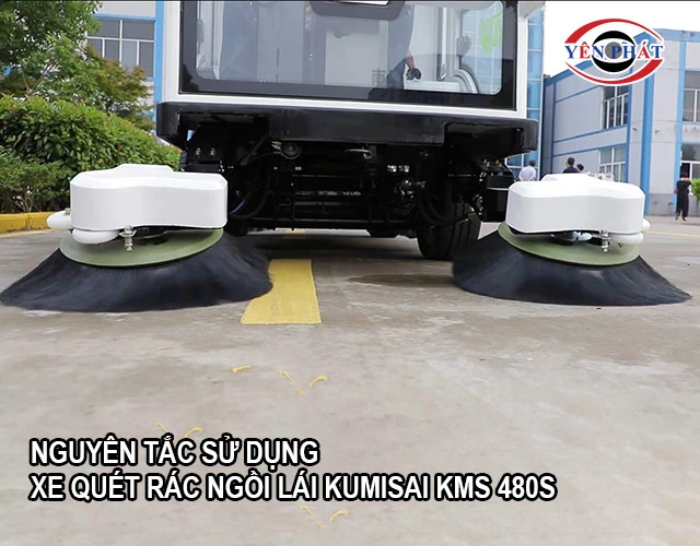 Nguyên tắc dùng xe quét rác ngồi lái Kumisai KMS 480S