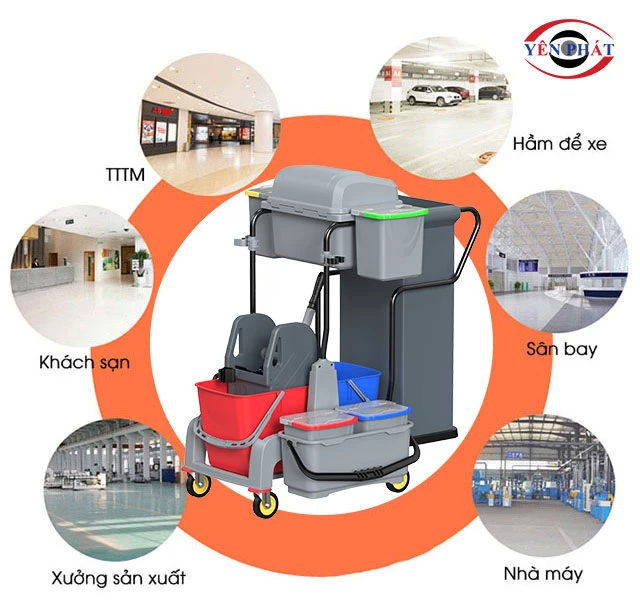 ứng dụng của Xe dọn vệ sinh KMS AF08196A