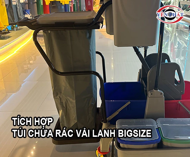 túi chứa rác vải lanh bigsize
