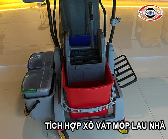 Tích hợp xô vắt móp lau nhà
