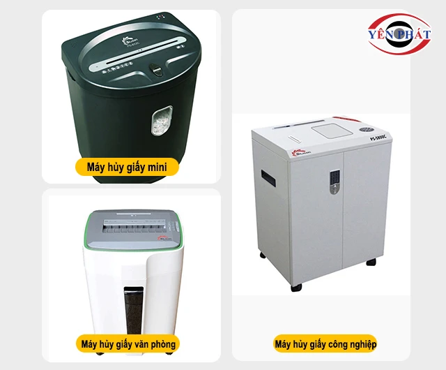 Phân loại máy hủy tài liệu theo công suất