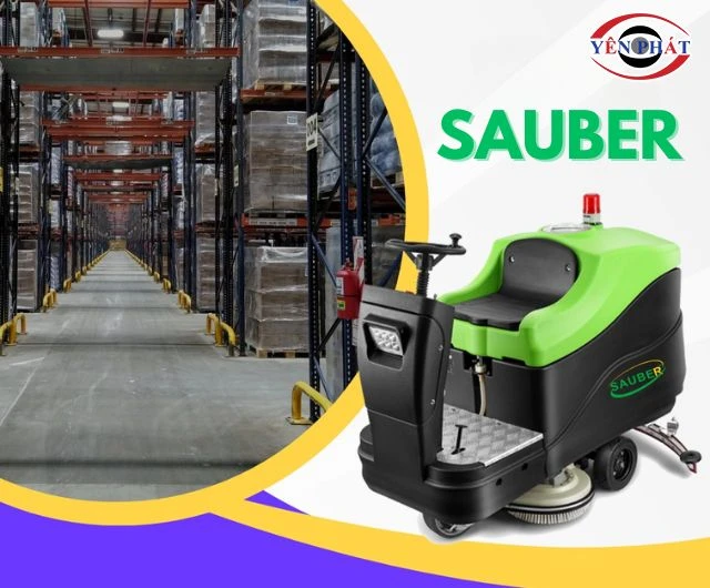 Máy chà sàn Sauber thuộc thương hiệu uy tín