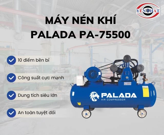Máy nén khí Palada PA-75500 mang nhiều ưu thế nổi bật