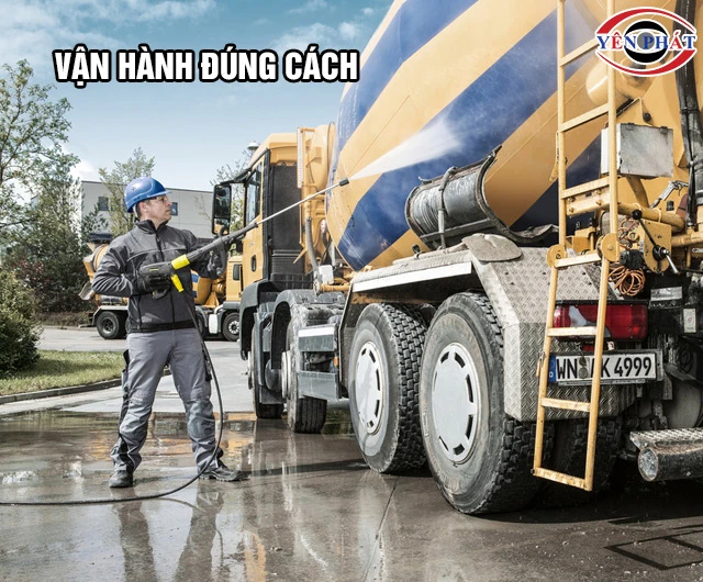Vận hành máy rửa xe công nghiệp Karcher HDS 2000 Super