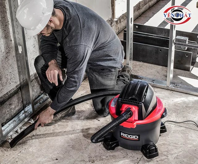 cách dùng máy hút bụi Ridgid