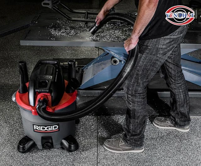 máy hút bụi nhà xưởng Ridgid vận hành êm ái