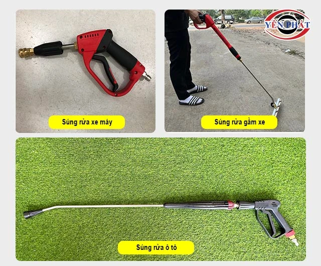 phân loại súng rửa xe Theo mục đích sử dụng
