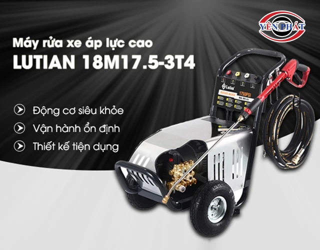 ưu điểm của máy rửa xe áp lực cao Lutian 18m17 5 3t4