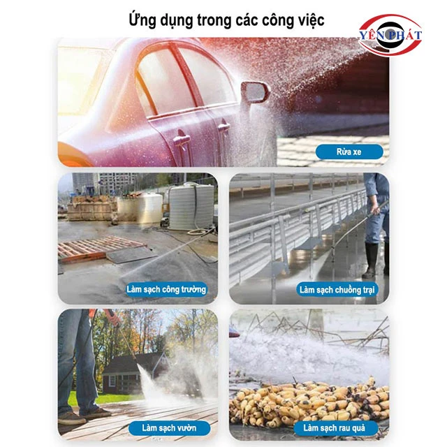 Ứng dụng của máy rửa xe cao áp 