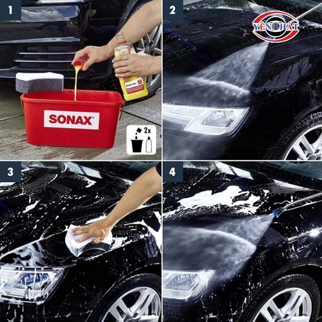 sử dụng nước rửa xe Sonax