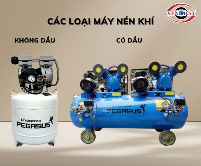 Có 2 loại máy nén khí phổ biến
