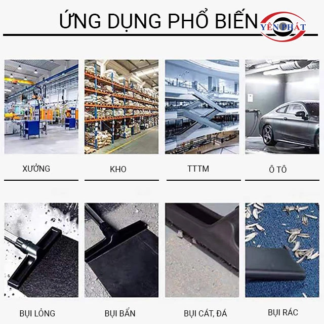 ứng dụng của máy hút bụi Typhoon KS-M122