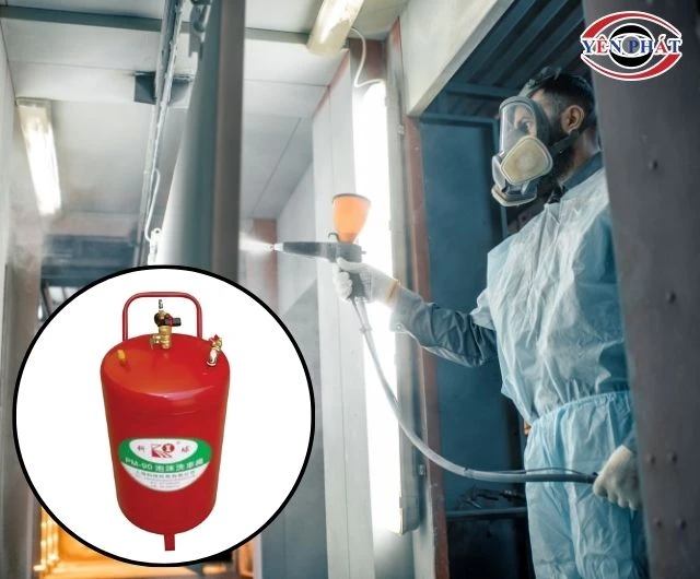 Lớp sơn tĩnh điện giúp bình bọt tuyết bền hơn