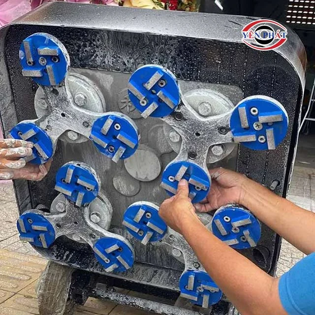 đĩa mài bê tông 4 thanh HPG 4 inch dễ lắp đặt