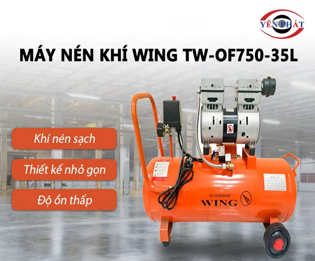 ưu điểm của Máy nén khí Wing TW-OF750-35L