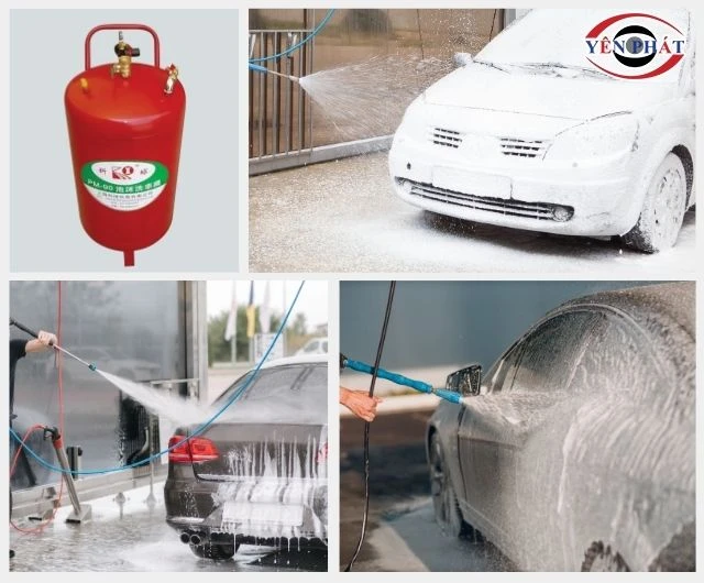 Bình bọt tuyết rửa xe sơn tĩnh điện Kocu PM 90 làm sạch xe nhanh