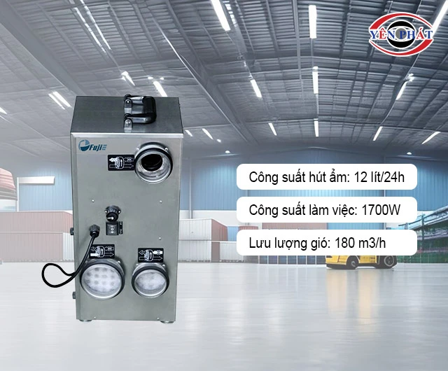 công suất của máy hút ẩm rotor Fujie FujiE HM WKM-180M